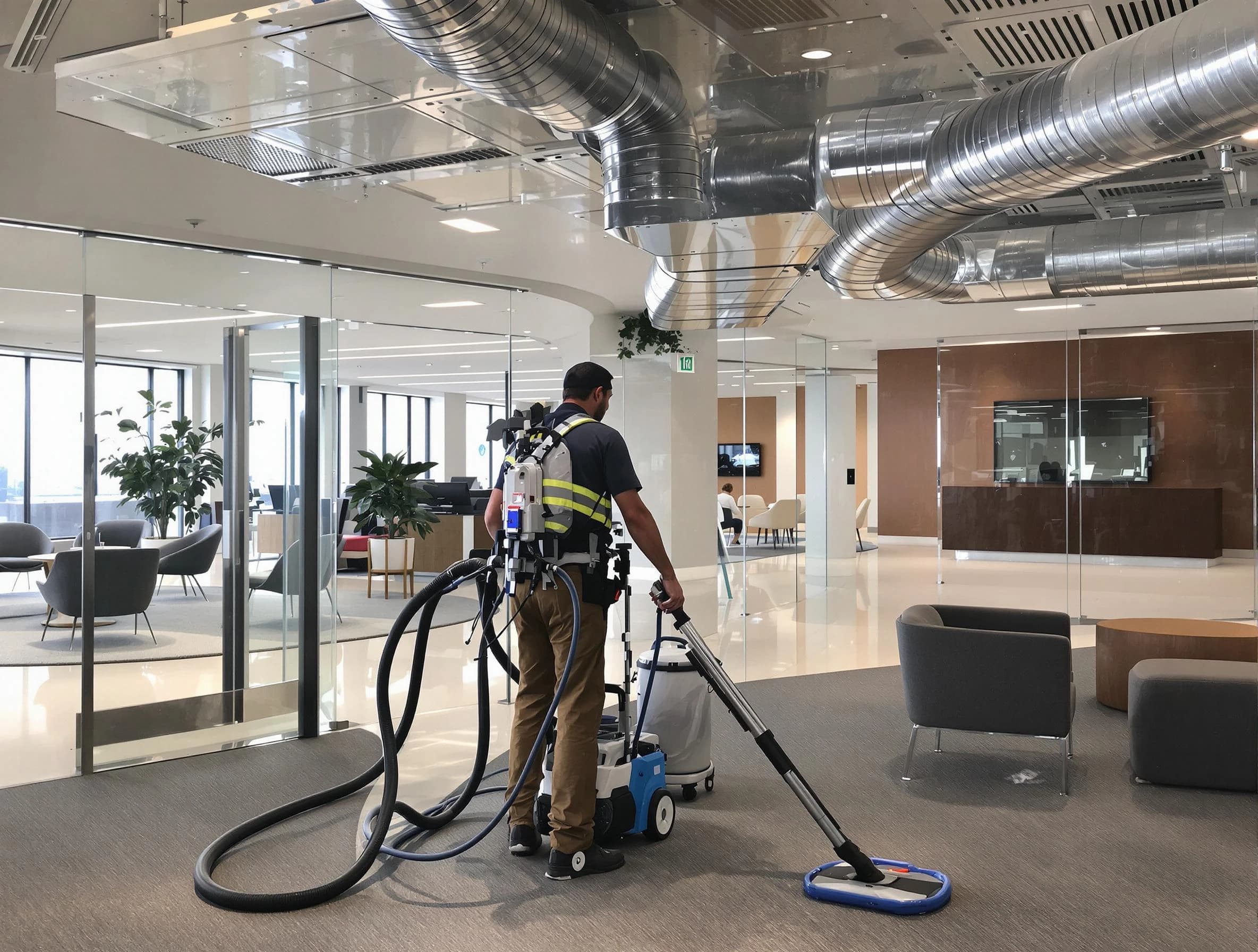 Commercial duct cleaning service by Tucker Air Duct Cleaning in Tucker