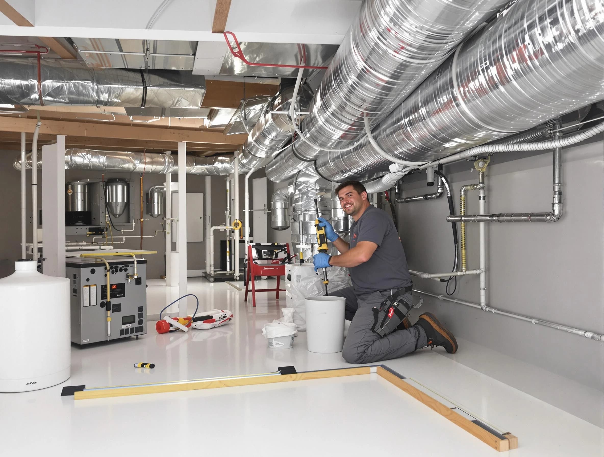Professional duct sealing service by Tucker Air Duct Cleaning in Tucker